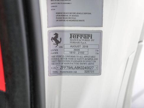 Used 2019 Ferrari 488 GTB Base image 61