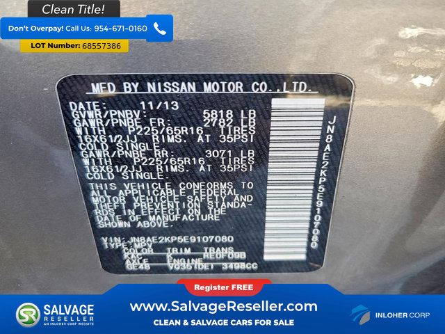 Used 2014 Nissan Quest S FWD image 17
