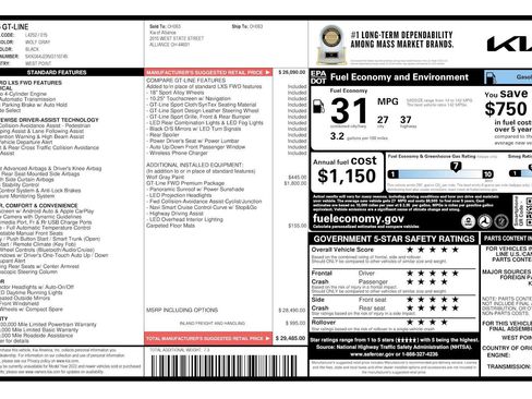 Used 2022 Kia K5 GT-Line w/ GT-Line FWD Premium Package image 40