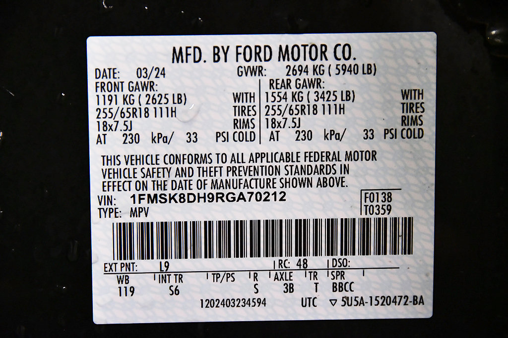Used 2024 Ford Explorer XLT w/ Equipment Group 202A AWD/4WD image 15
