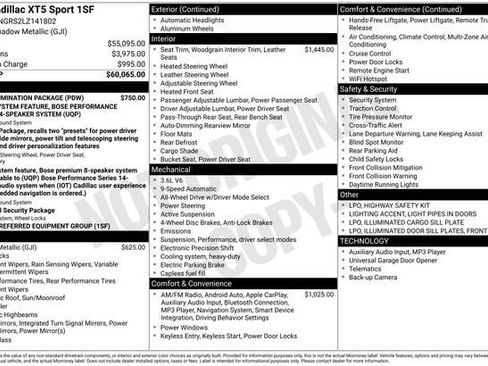Used 2020 Cadillac XT5 Sportv w/ LPO, Illumination Package image 32