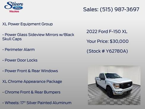 Certified 2022 Ford F150 XL w/ Equipment Group 101A High AWD/4WD image 16