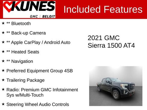 Used 2021 GMC Sierra 1500 AT4 image 2