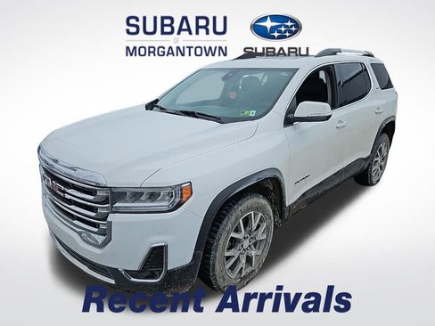 Used 2021 GMC Acadia SLT w/ LPO, Black Accent Package image 1