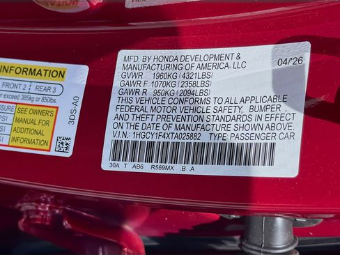 New 2026 Honda Accord SE image 29