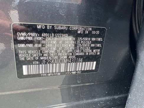 Used 2021 Subaru Forester Limited w/ Popular Package #3 AWD/4WD image 8