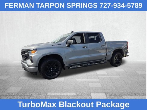 Certified 2024 Chevrolet Silverado 1500 Custom w/ Turbomax Blackout Package RWD image 7