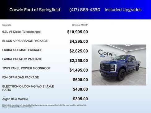 New 2026 Ford F250 Lariat w/ Black Appearance Package image 5