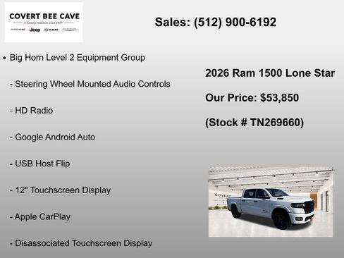 New 2026 RAM 1500 Lone Star AWD/4WD image 31