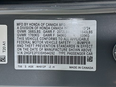 Used 2025 Honda Civic Sport image 34