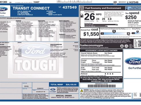 Used 2020 Ford Transit Connect XL FWD image 3