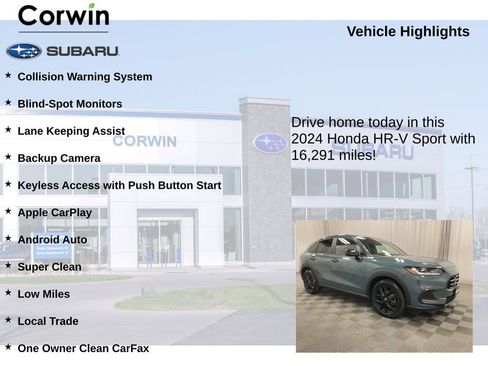Used 2024 Honda HR-V Sport image 6