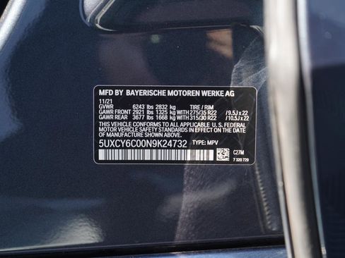 Used 2022 BMW X6 xDrive40i w/ Executive Package AWD/4WD image 84