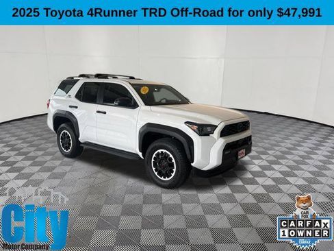 Certified 2025 Toyota 4Runner TRD Off-Road AWD/4WD image 1