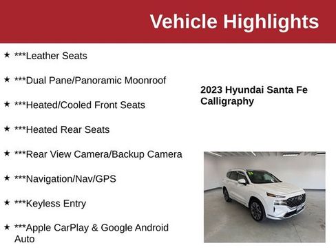 Used 2023 Hyundai Santa Fe Calligraphy AWD/4WD image 10