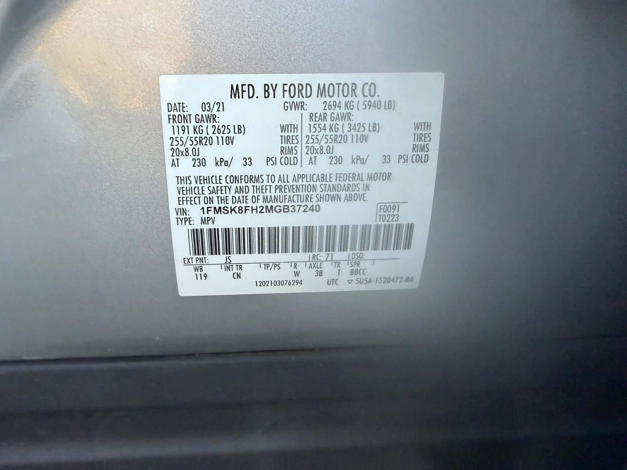 Used 2021 Ford Explorer Limited AWD/4WD image 32