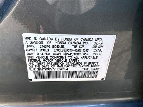 Used 2007 Honda Ridgeline RTL image 34