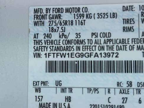 Used 2016 Ford F150 Lariat AWD/4WD image 31