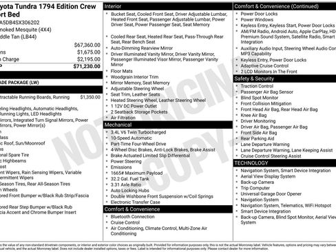 Used 2025 Toyota Tundra 1794 Edition AWD/4WD image 16