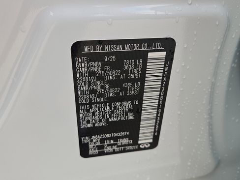 New 2026 INFINITI QX80 4WD w/ Sport Exterior Package image 24