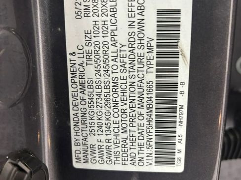 Used 2021 Honda Pilot Touring image 57