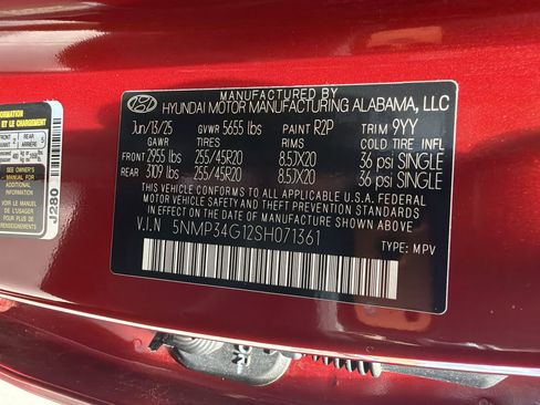 Used 2025 Hyundai Santa Fe Limited FWD image 49