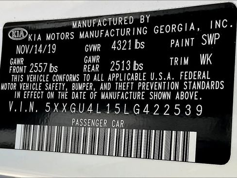 Certified 2020 Kia Optima Premium image 20