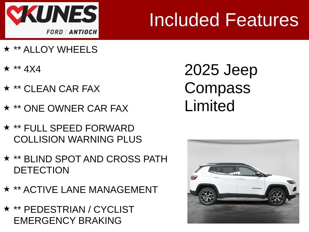 Used 2025 Jeep Compass Limited AWD/4WD image 4