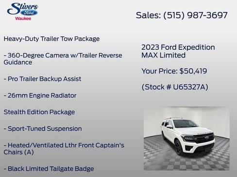Used 2023 Ford Expedition Max Limited AWD/4WD image 16
