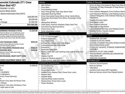 Used 2024 Chevrolet Colorado Z71 w/ Z71 Convenience Package 2 AWD/4WD image 8