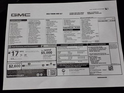 Used 2023 GMC Yukon SLT w/ SLT Luxury Package AWD/4WD image 27