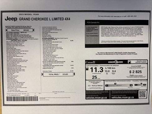 Used 2023 Jeep Grand Cherokee L Limited w/ Luxury Tech Group II image 69