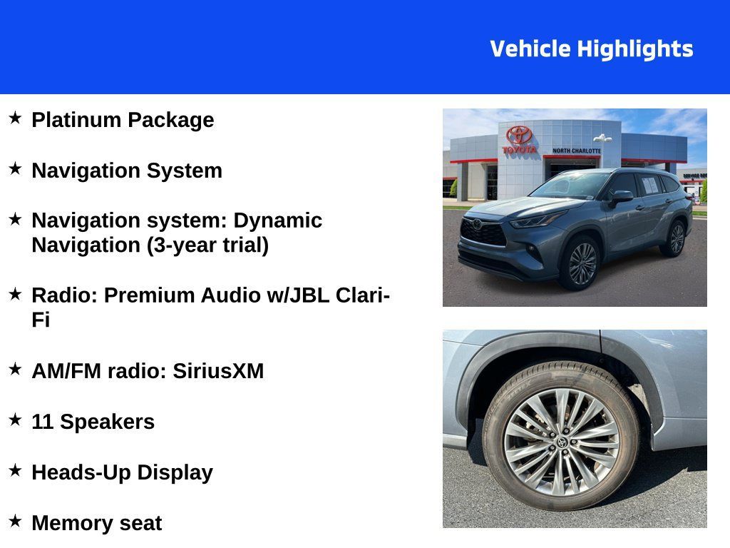 Used 2022 Toyota Highlander Platinum FWD image 4