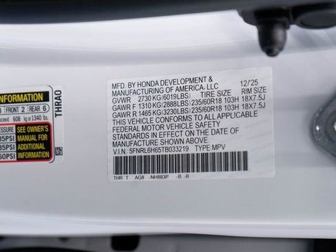 New 2026 Honda Odyssey EX-L image 31