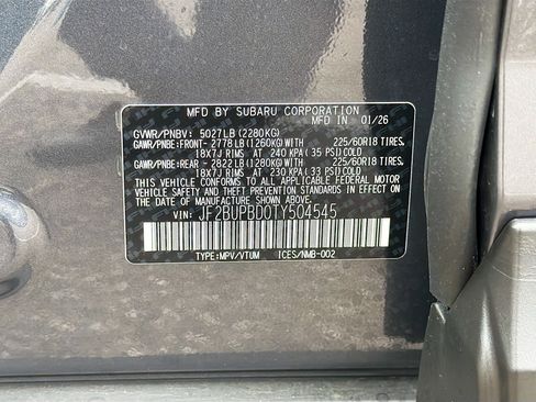 New 2026 Subaru Outback Premium AWD/4WD image 42