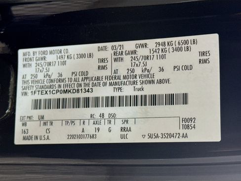 Used 2021 Ford F150 XL w/ Equipment Group 101A High image 39