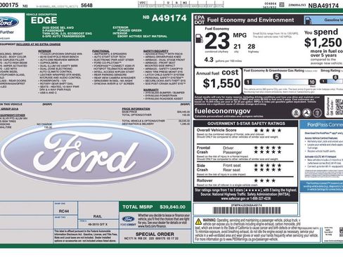 Used 2022 Ford Edge SEL image 33