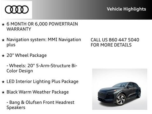 Certified 2025 Audi Q6 e-tron Premium Plus AWD/4WD image 14