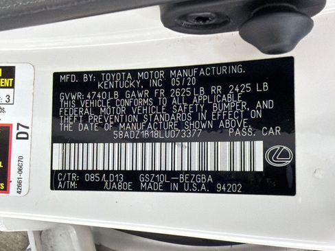 Used 2020 Lexus ES 350 w/ Premium Package FWD image 20