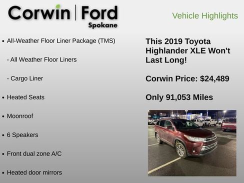 Used 2019 Toyota Highlander XLE image 5