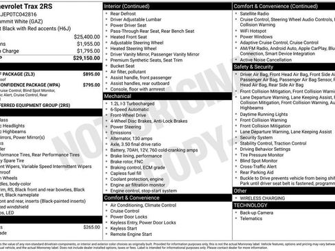 New 2026 Chevrolet Trax RS w/ Sunroof Package image 5