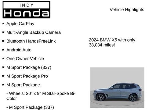 Used 2024 BMW X5 xDrive50e w/ M Sport Package AWD/4WD image 8