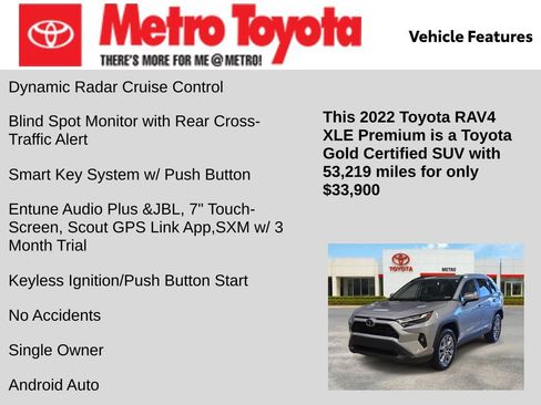 Certified 2022 Toyota RAV4 XLE Premium AWD/4WD image 11