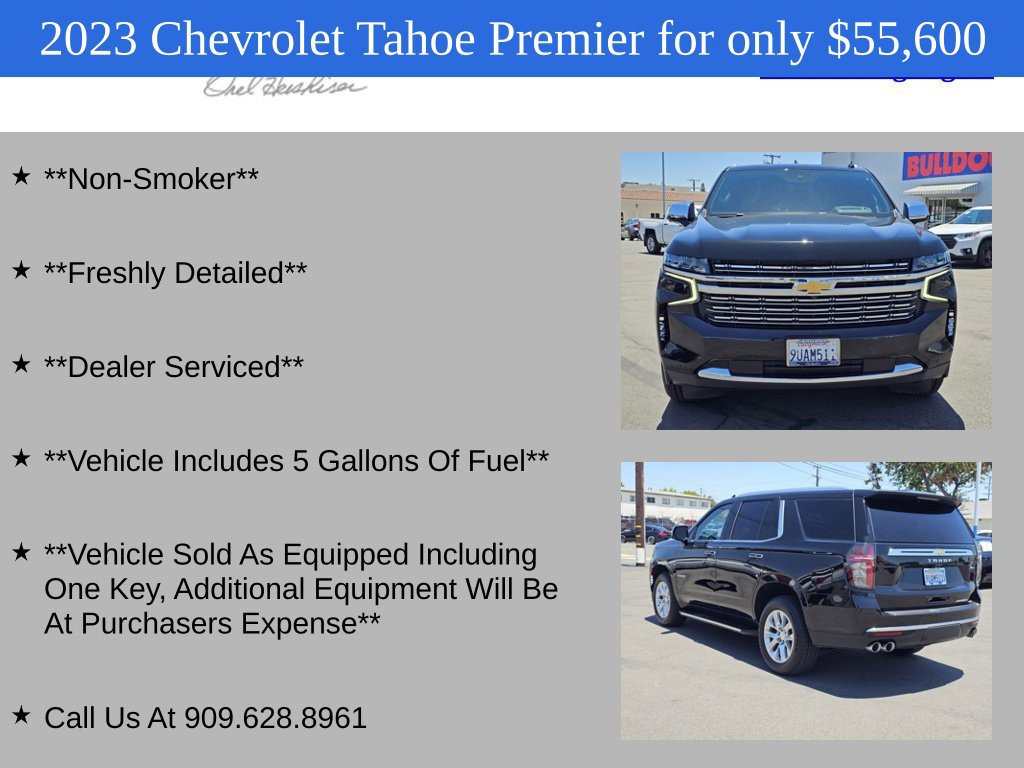 Used 2023 Chevrolet Tahoe Premier w/ Premium Package AWD/4WD image 4