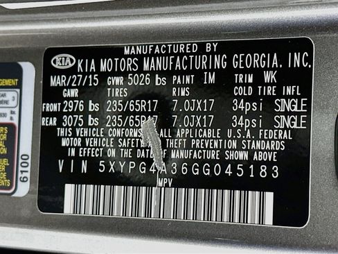 Used 2016 Kia Sorento FWD w/ LX Convenience Package image 12
