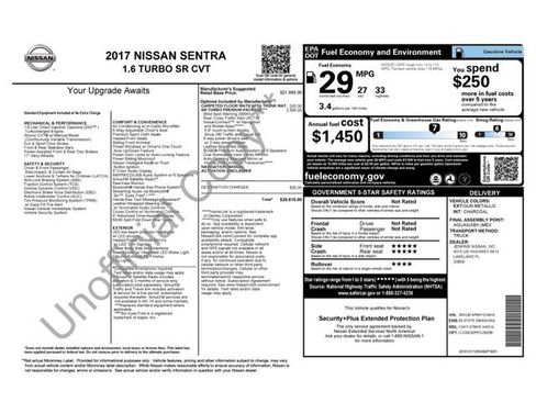 Used 2017 Nissan Sentra SR Turbo w/ SR Turbo Premium Package FWD image 20