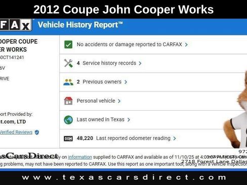Used 2012 MINI Cooper Coupe John Cooper Works image 10