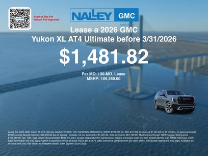 New 2026 GMC Yukon XL AT4 Ultimate w/ LPO, Illumination Package