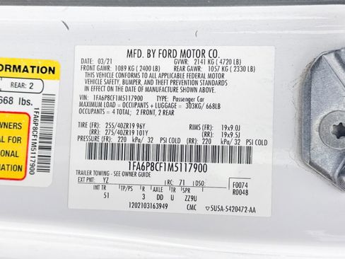 Used 2021 Ford Mustang GT Premium w/ GT Performance Package image 36