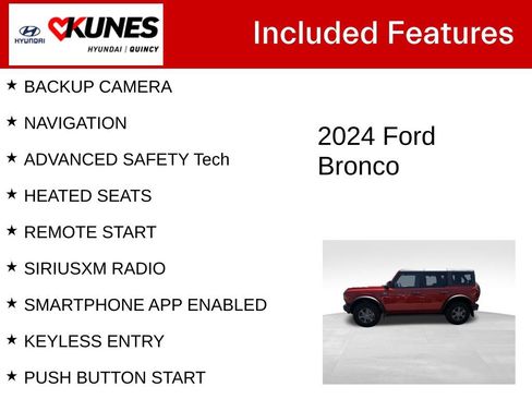 Used 2024 Ford Bronco Big Bend AWD/4WD image 2